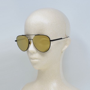 ボッテガヴェネタ (ボッテガ・ヴェネタ) サングラス メンズ レディース セミオート UVカット ゴールド(ミラー)&ブラック BV1013SK 008 BOTTEGA VENETA