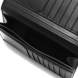 ブルガリ 長財布（札入れ） 財布 メンズ セルペンティ スカリエ マン ブラック 282852 BVLGARI