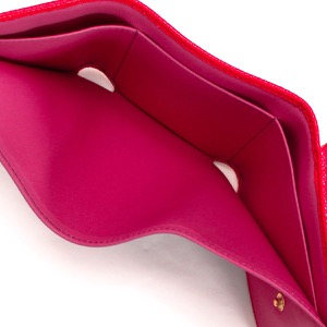 ブルガリ 三つ折り財布/ミニ財布 財布 メンズ レディース ブルガリブルガリ シースターコーラルレッド&ピンクスピネル 288651 BVLGARI