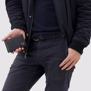 ブルガリ カードケース メンズ ブルガリブルガリ マン レザー ブラック 30400 BVLGARI