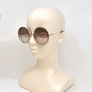 クロエ サングラス レディース ハナー べっ甲 ラウンド UVカット ブラウングラデーション&ゴールド&ハヴァナマーブルブラウン CH0037S 001 CHLOE