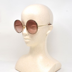 クロエ サングラス レディース ハナー べっ甲 ラウンド UVカット オレンジグラデーション&ゴールド&ハヴァナマーブルブラウン CH0037S 002 CHLOE