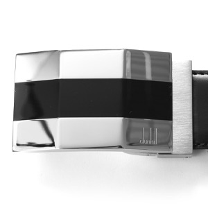 ダンヒル ベルト メンズ ニュー ファセテッド リバーシブル ブラック&シルバー BPL145 A 42 DUNHILL