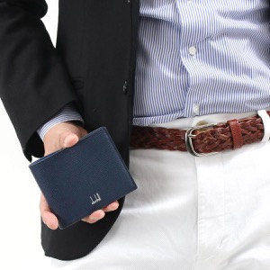ダンヒル 二つ折り財布 財布 メンズ カドガン ネイビー&ライトブルー DU18F2320CA 410 DUNHILL