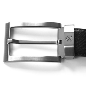 ダンヒル ベルト メンズ ファセット キーパー リバーシブル ブラック&ブラッシュガンメタル HPN240 A 42 DUNHILL