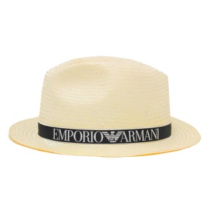 エンポリオアルマーニ ハット/麦わら帽子 メンズ オフホワイト 627884 2R572 41510 EMPORIO ARMANI