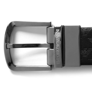 エンポリオアルマーニ ベルト メンズ イーグルマーク リバーシブル ブラック Y4S074 YKL2J 88001 EMPORIO ARMANI