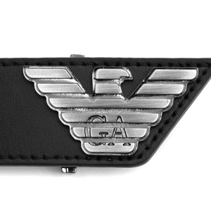 エンポリオアルマーニ ベルト メンズ イーグル ブラック Y4S614 YQ40I 80001 EMPORIO ARMANI