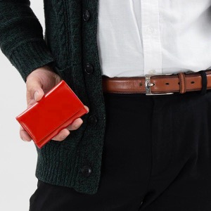 エッティンガー キーケース メンズ ブライドル レッド&パネルハイドイエロー 2095JR BH RED ETTINGER