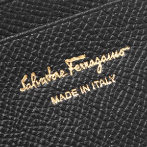 フェラガモ 二つ折り財布 財布 レディース ガンチーニ ブラック 22C877 NERO 0673998 SALVATORE FERRAGAMO