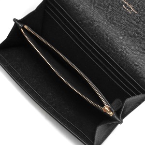 フェラガモ 長財布 財布 レディース ガンチーニ ブラック 22D150 NERO 0683312 SALVATORE FERRAGAMO