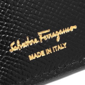 フェラガモ 二つ折り財布 財布 レディース ダブル ガンチーニ ブラック 22D780 NERO 0726512 SALVATORE FERRAGAMO