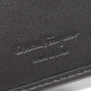 フェラガモ 長財布 財布 メンズ リバイバル ダブル ガンチーニ ブラック&ダークレイングレー 66A069 NERO 0733359 SALVATORE FERRAGAMO