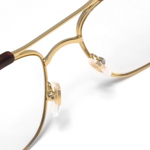 グッチ サングラス メンズ ウェリントン べっ甲 フェイクパール インターロッキングG ゴールド&トランスペアレントクリア GG0241S 001 GUCCI