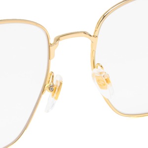 グッチ サングラス メンズ レディース スクエア UVカット ゴールド&トランスペアレントクリア GG0396S 001 GUCCI