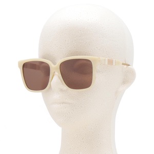 グッチ サングラス レディース ウェリントン UVカット マーブル ベージュ&ブラウン GG0599SA 005 GUCCI