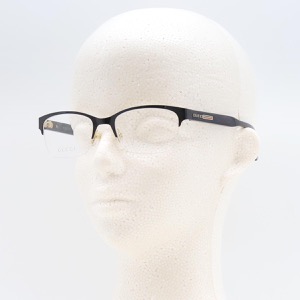 グッチ 伊達メガネ メンズ スクエア ブラック&トランスペアレントクリア GG0828O 001 GUCCI