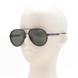 グッチ サングラス メンズ ティアドロップ UVカット ブラウン&ルテニウムガンメタル&グレー GG0982S 001 GUCCI