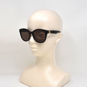グッチ サングラス メンズ レディース ウェリントン UVカット GG ブラック&ブラウン GG1002SK 002 GUCCI