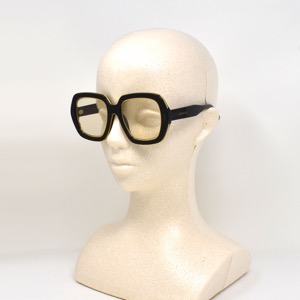 グッチ サングラス メンズ レディース スクエア UVカット ブラック&イエロー GG1064S 001 GUCCI