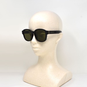 グッチ サングラス メンズ レディース ウェリントン UVカット ブラック&グリーン GG1140SK 002 GUCCI