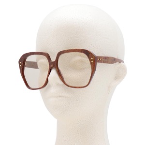 グッチ サングラス メンズ 多角形 UVカット マーブル ブラウン&イエロー GG1249S 001 GUCCI