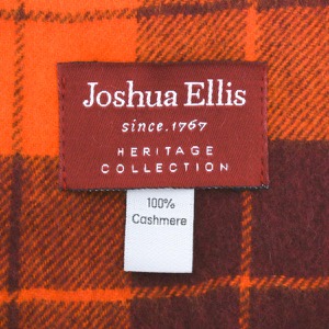 ジョシュアエリス マフラー/ストール メンズ レディース プラッドチェック柄 オレンジプラッドチェックマルチ LCS 50510 JOSHUA ELLIS