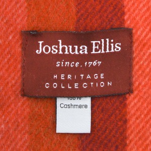 ジョシュアエリス マフラー/ストール メンズ レディース ブロックチェック柄 イールドンチェックレッドマルチ RWC 50540 JOSHUA ELLIS