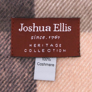 ジョシュアエリス マフラー/ストール メンズ レディース ブロックチェック柄 コーヒーチェックピンクマルチ RWC 51041 JOSHUA ELLIS