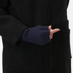 ジョンストンズ リストウォーマー/ハンドウォーマー レディース HAE2681 リブ ニット ネイビー HAE02681 SD0707 JOHNSTONS