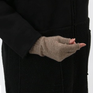 ジョンストンズ フィンガーレスグローブ/手袋 レディース HAY2223 指無し ニット オッターベージュ HAY02223 HB0333 JOHNSTONS