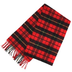 ジョンストンズ ストール/マフラー メンズ レディース WA16 チェック柄 小判 ウォレスレッドマルチ WA000016 KU0099 JOHNSTONS