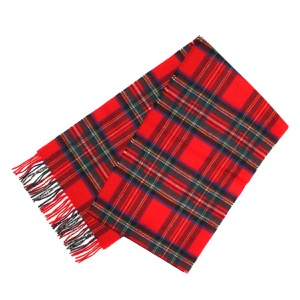 ジョンストンズ ストール/マフラー メンズ レディース WA16 チェック柄 小判 ロイヤルスチュワートレッドマルチ WA000016 KU0303 JOHNSTONS
