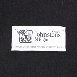 ジョンストンズ ストール/マフラー メンズ レディース WA16 小判 無地 ダークネイビー WA000016 SD7330 JOHNSTONS