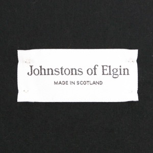 ジョンストンズ ストール/マフラー メンズ レディース WA20 中判 リバーシブル 無地 ダークキャメル&ブラック WA000020 RU7143 JOHNSTONS