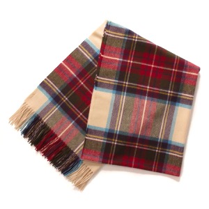 ジョンストンズ ストール/マフラー メンズ レディース WA56 大判 タータンチェック ヘシアンドレススチュワートマルチ WA000056 KU0010 JOHNSTONS