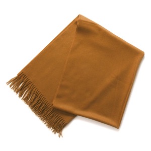 ジョンストンズ ストール/マフラー メンズ レディース WA56 大判 無地 ダークキャメルベージュ WA000056 SB3022 JOHNSTONS