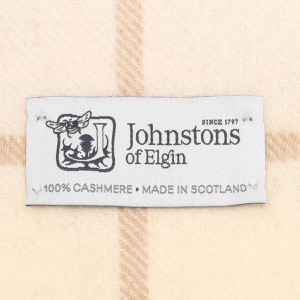 ジョンストンズ ストール/マフラー メンズ レディース WA57 中判 チェック柄 ノックモアホワイトマルチ WA000057 RU5380 JOHNSTONS