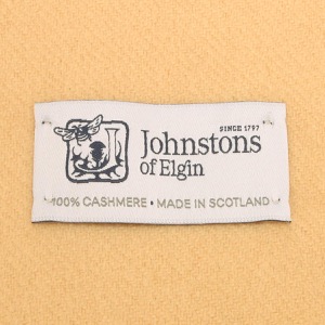 ジョンストンズ ストール/マフラー メンズ レディース WA57 中判 無地 カシューベージュ WA000057 SG0054 JOHNSTONS