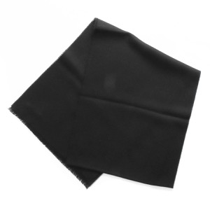 ジョンストンズ ストール/マフラー メンズ レディース WD446 無地 ブラック WD000446 SA0900 JOHNSTONS