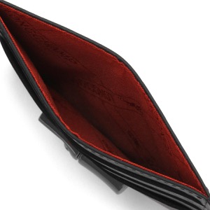 ロンシャン クレジットカードケース メンズ ロゾ バンブー ブラック&レッド L3219 871 001 LONGCHAMP