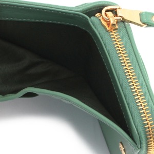 ミュウミュウ 二つ折り財布 財布 レディース マトラッセ シャーリング サルビアグリーン 5ML522 2FPP F0092 MIU MIU