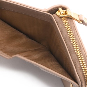 ミュウミュウ 二つ折り財布 財布 レディース マトラッセ シャーリング カメオピンクベージュ 5ML522 2FPP F0770 MIU MIU