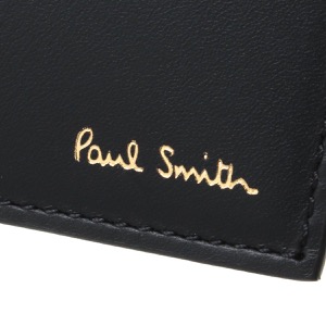 ポールスミス 二つ折り財布 財布 メンズ ブラック&マルチ M1A 4833 AINSTP 79 PAUL SMITH