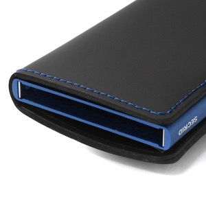 セクリッド カードケース/三つ折り財布（札入れ）/ミニ財布 財布 メンズ ミニウォレット マット カードホルダー スーパークイックアクセス ブラック&ブルー MINIWALLET MATTE BLACK BLUE SECRID