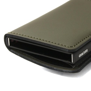 セクリッド カードケース/三つ折り財布（札入れ）/ミニ財布 財布 メンズ ミニウォレット マット カードホルダー スーパークイックアクセス グリーン&ブラック MINIWALLET MATTE GREEN BLACK SECRID