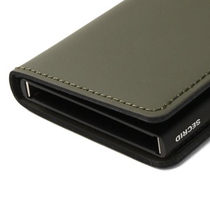 セクリッド カードケース/三つ折り財布（札入れ）/ミニ財布 財布 メンズ スリムウォレット マット カードホルダー スーパークイックアクセス グリーン&ブラック SLIMWALLET MATTE GREEN BLACK SECRID