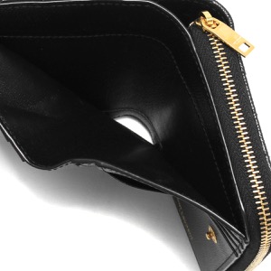 サンローランパリ イヴサンローラン 二つ折り財布 財布 レディース モノグラム YSL ブラック 668288 BOW01 1000 SAINT LAURENT PARIS