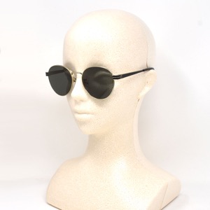 サンローランパリ (イヴサンローラン) サングラス メンズ レディース ラウンド UVカット YSL グレー&ゴールド&ブラック SL M 65 003 SAINT LAURENT PARIS