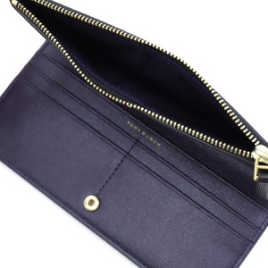トリーバーチ 長財布 財布 レディース ロビンソン 二つ折り ブラック&ネイビー 87161 001 TORY BURCH